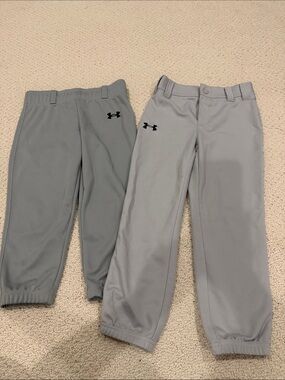 Bundles of 2: Under Armour Kids Gray Athletic baseball pants